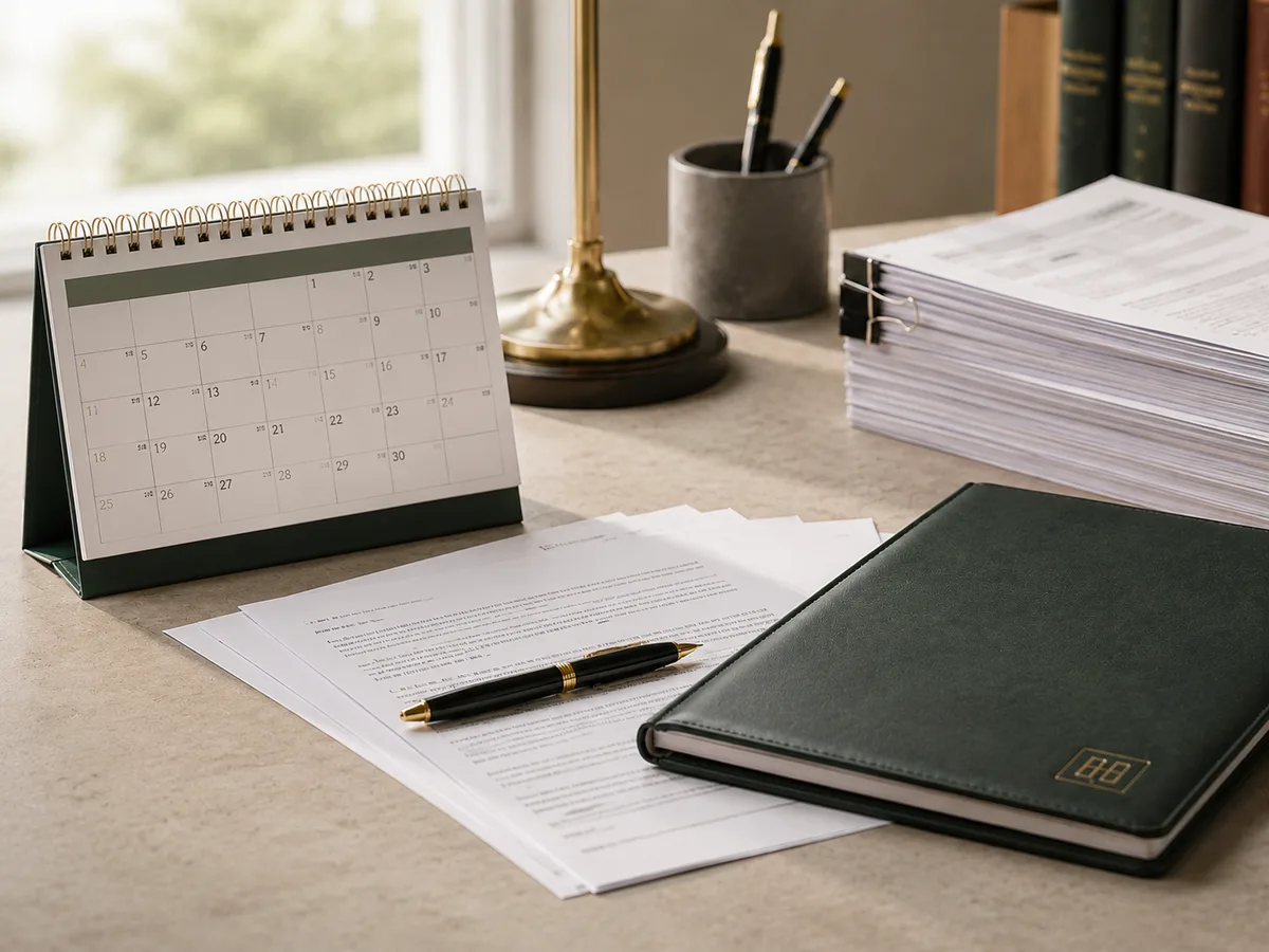Calendario y documentos para preparar alegaciones dentro de plazo