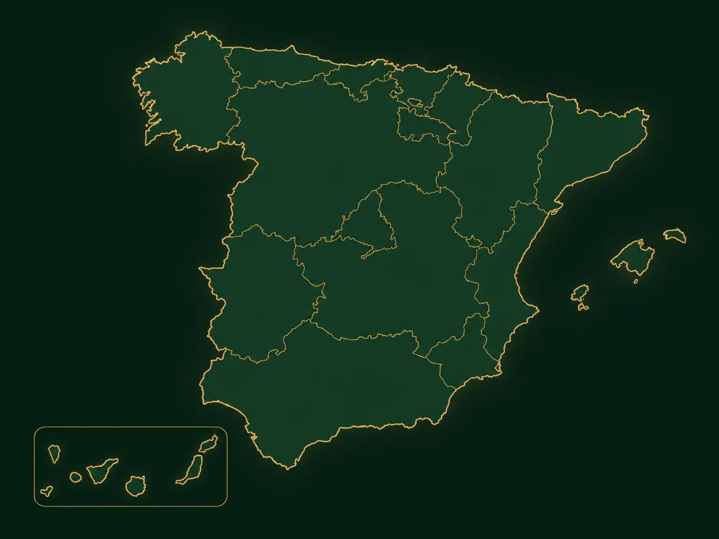 Mapa de España con localidades donde Legalia revisa expedientes de expropiación